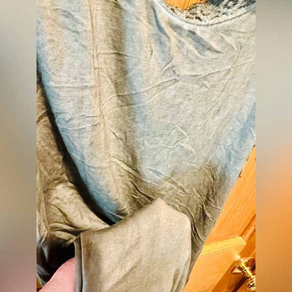 POL Antique Green Sleeveless Dress with Back Cut Out & Tie Bead Accents - Picture 7 of 9